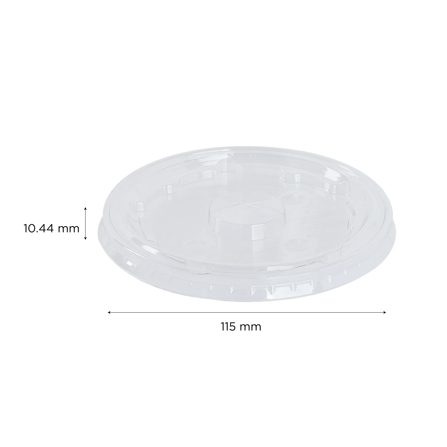 Karat Earth PLA Flat Lid for 44oz Paper Cold Cup (115mm) - 480 pcs - Image 6