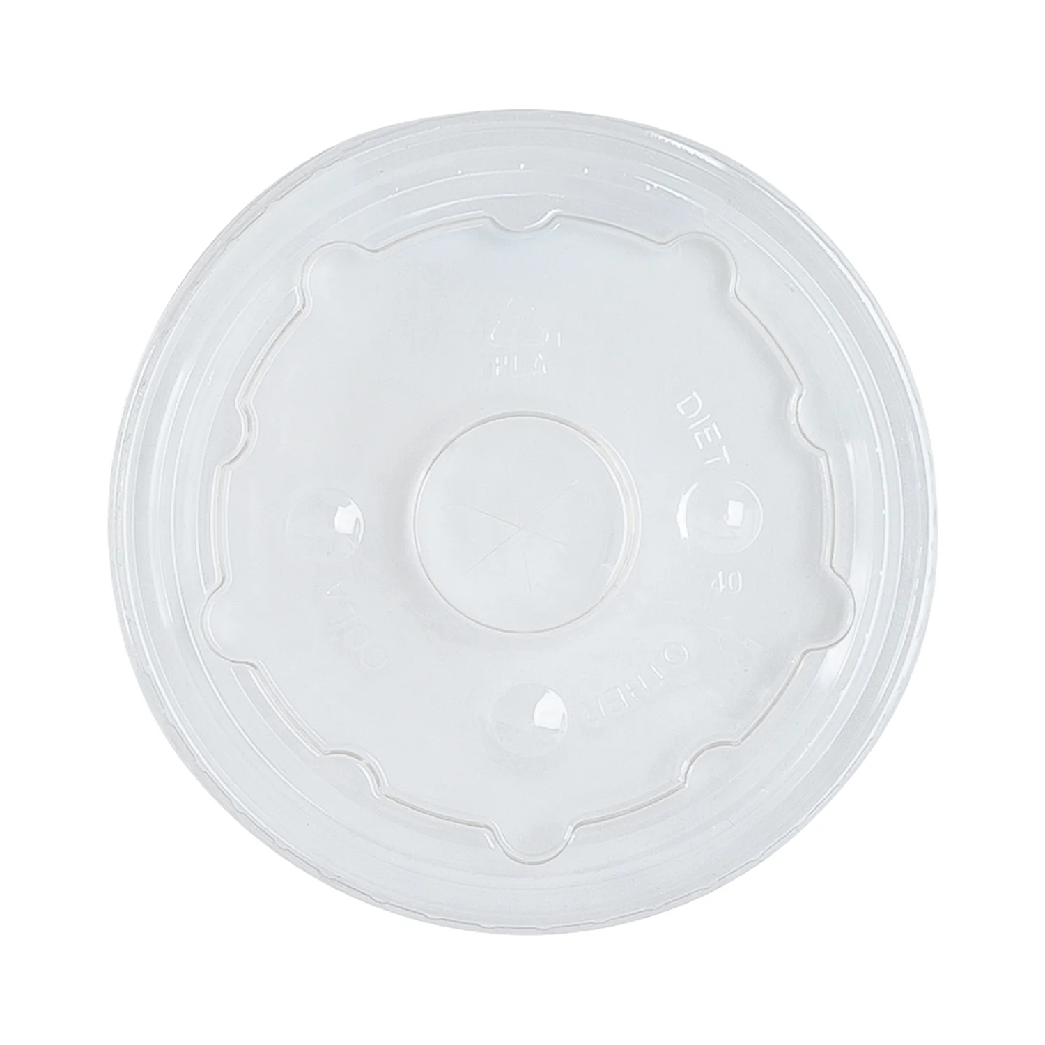 Karat Earth PLA Flat Lid for 44oz Paper Cold Cup (115mm) - 480 pcs - Image 7