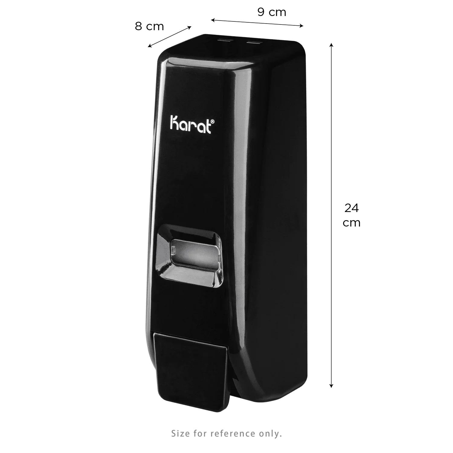 13.5oz Hand Soap Refillable Liquid Dispenser, Stand/Wall Mount, Black - 1 unit - Image 5