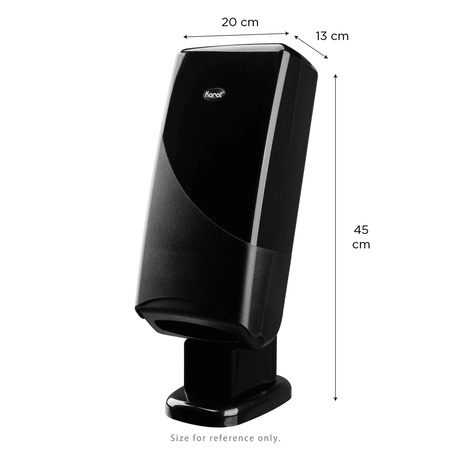 Interfold Dispenser for Dispense Nap, Stand/Tabletop, Black - 1 unit - Image 5