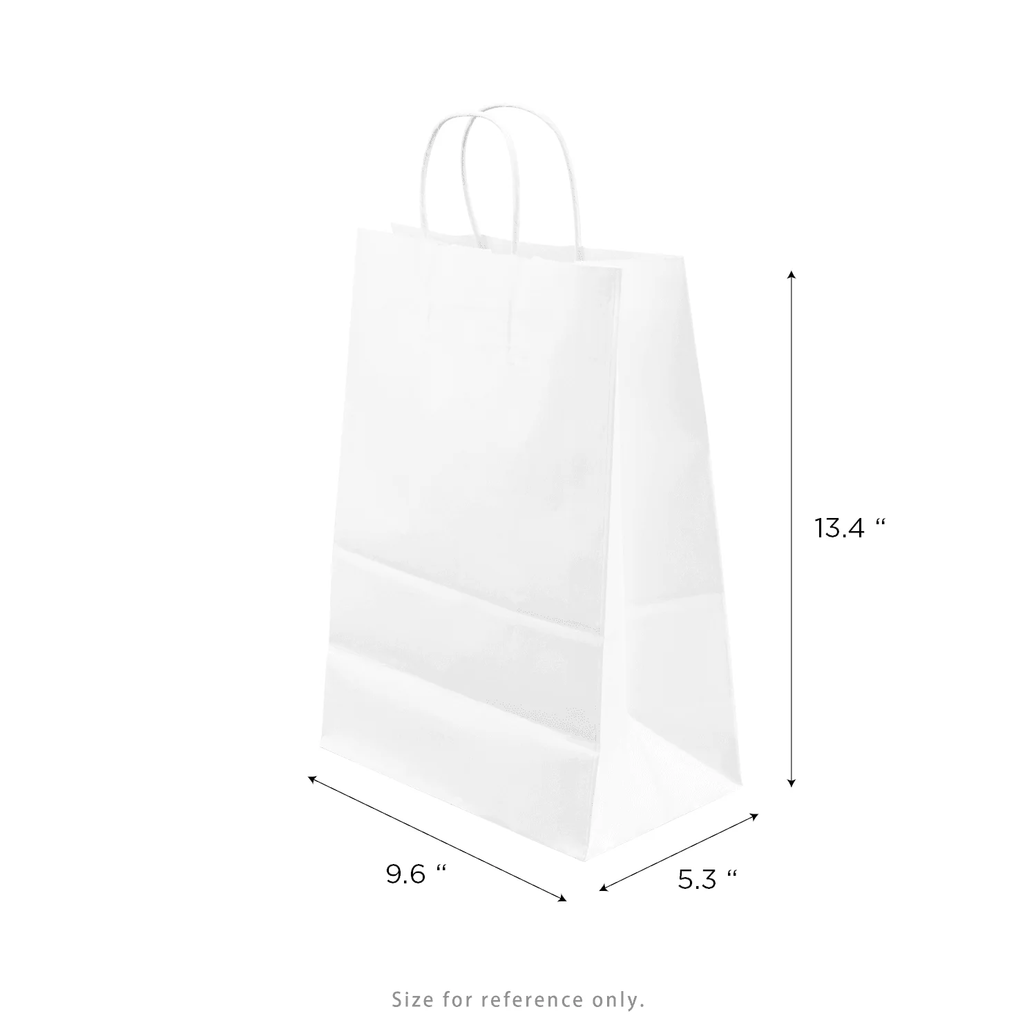 [250 ct] Laguna Paper Shopping Bag with Twisted Handles, White - Image 5