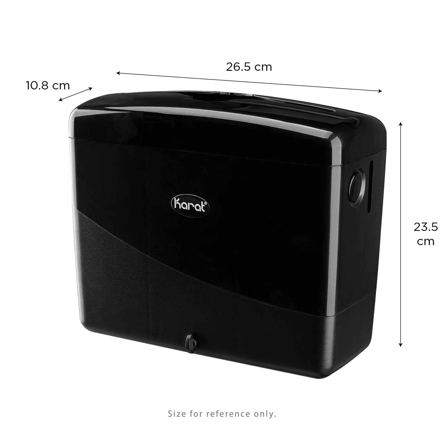 Tall Fold Napkin Dispenser, Tabletop/Suction, Black - 1 unit - Image 5