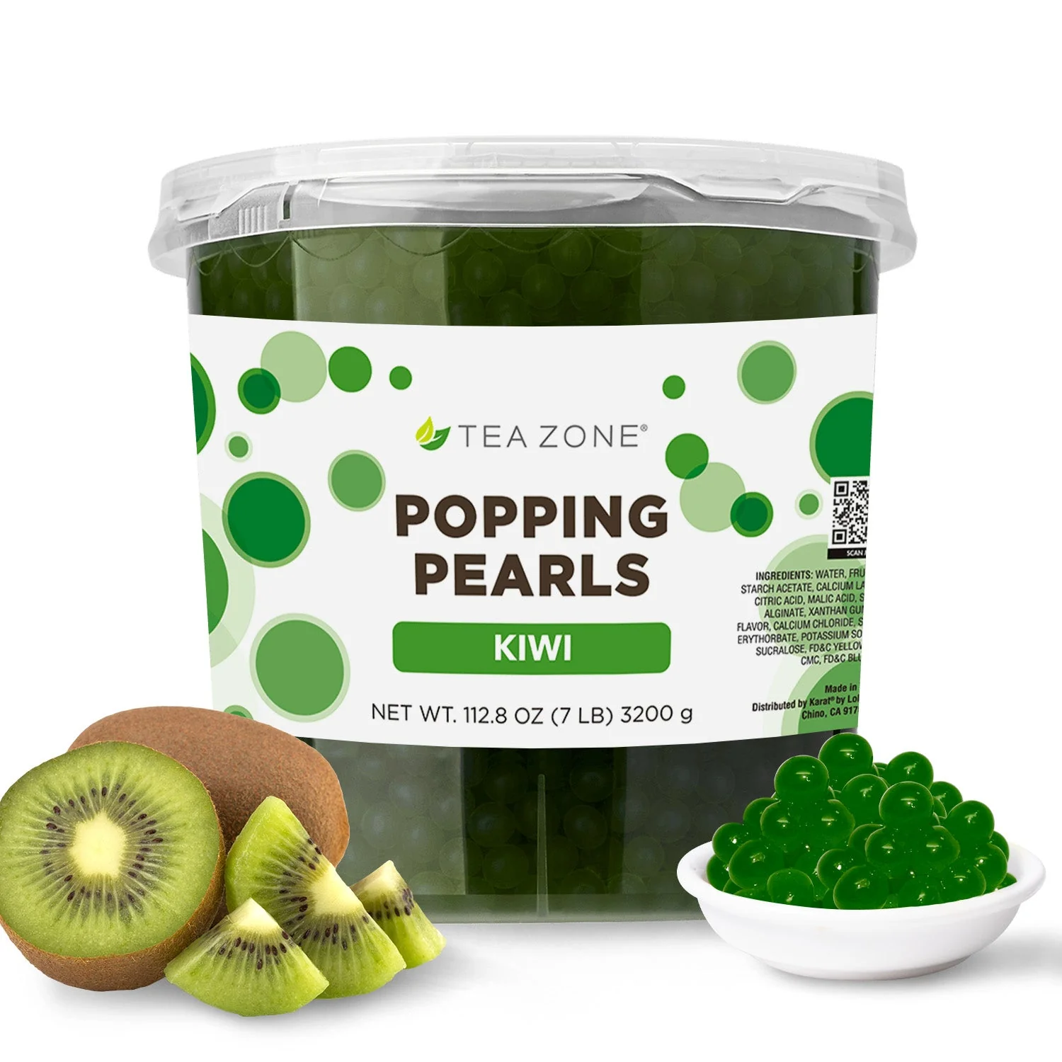 Kiwi POPPING PEARLS™ - Jar (7 lb)