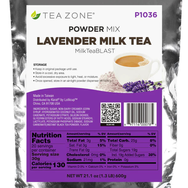 Lavender Milk Tea Powder - Bag (1.32 lbs) - Image 8