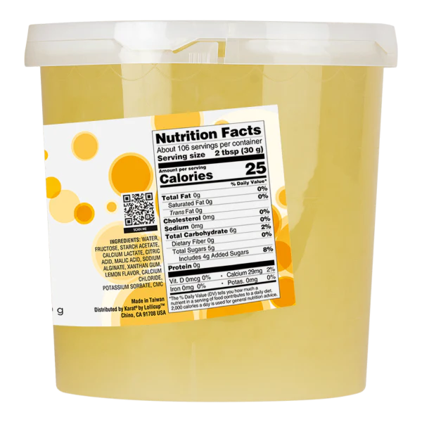 Lemon POPPING PEARLS™ - Jar (7 lb) - Image 4