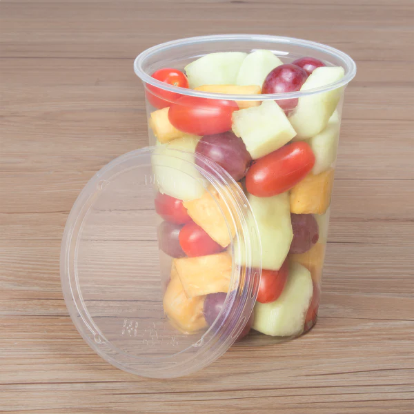 Karat Earth Lid for 8-32 oz. PLA Deli Container (117mm), Clear - 500 pcs - Image 3