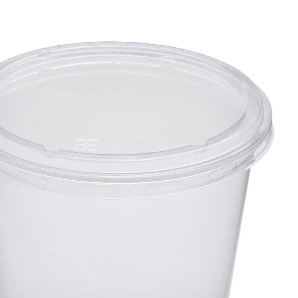 Karat Earth Lid for 8-32 oz. PLA Deli Container (117mm), Clear - 500 pcs - Image 6