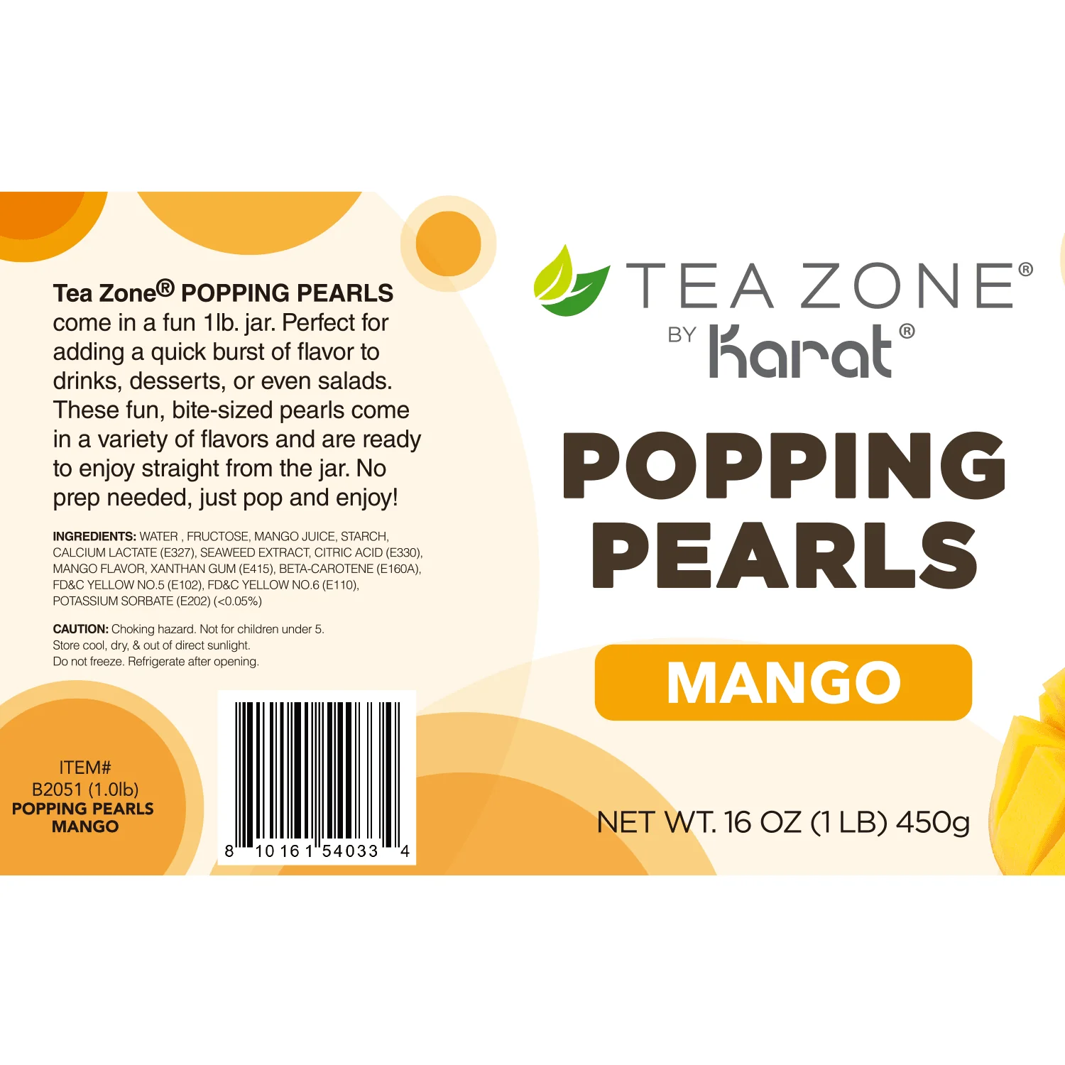 [12 Jars] Mango POPPING PEARLS™ (1 lb each) - Image 11