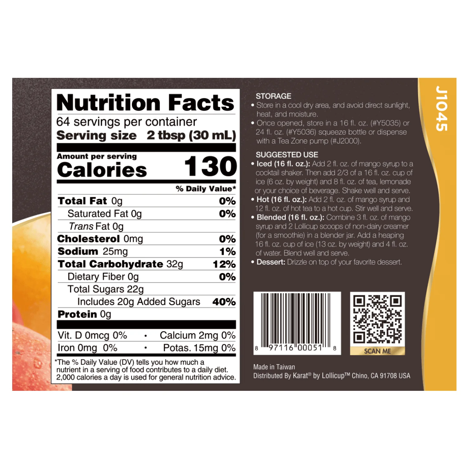 Mango Syrup - 64oz - Image 5