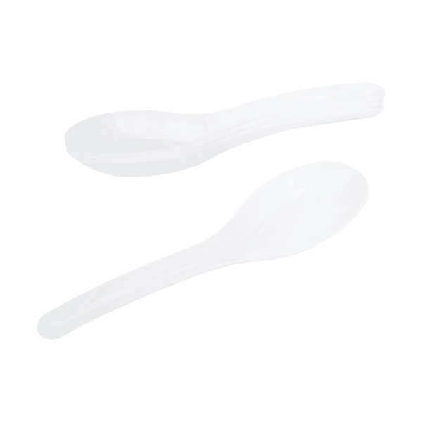 [1,000 ct] Med-Heavy Weight Asian Soup Spoon, White - Image 6