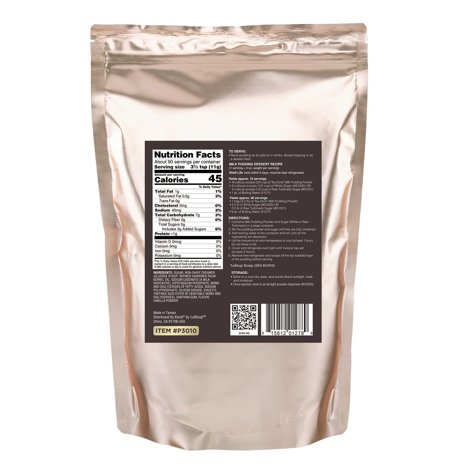 Milk Pudding Mix - Bag (2.2 lbs) - Image 8