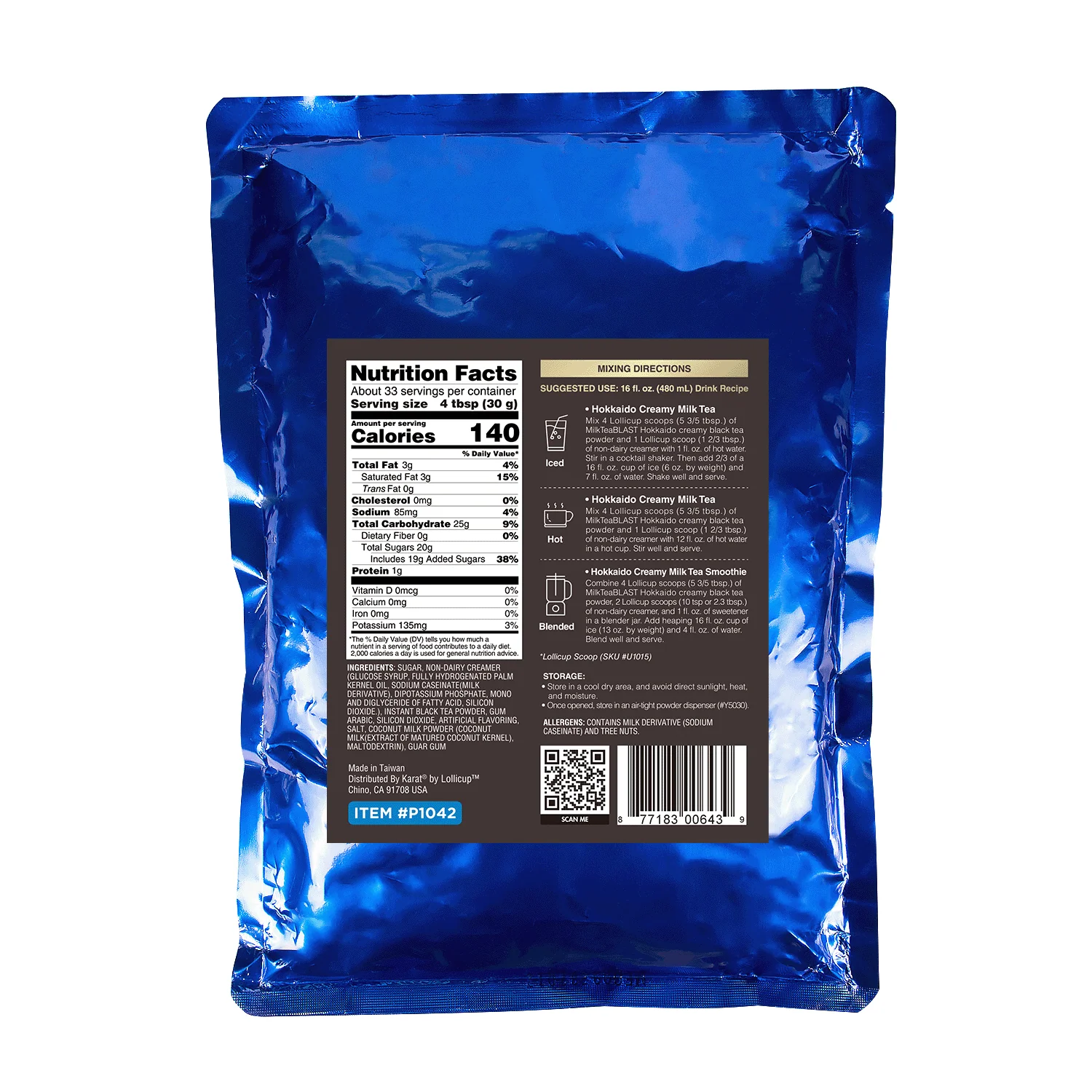 MilkTeaBLAST Hokkaido Creamy Milk Powder - Bag (2.2 lbs) - Image 7