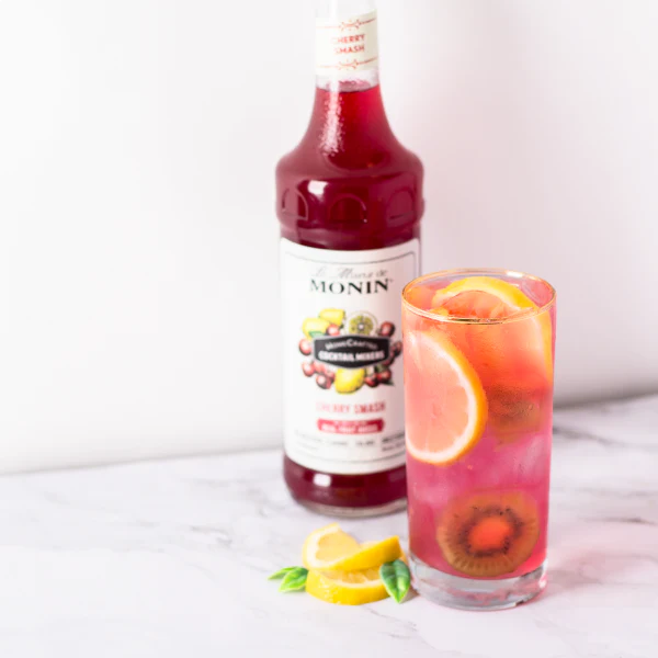 Monin HomeCrafted Cherry Smash Cocktail Mixer - Bottle (750mL) - Image 3