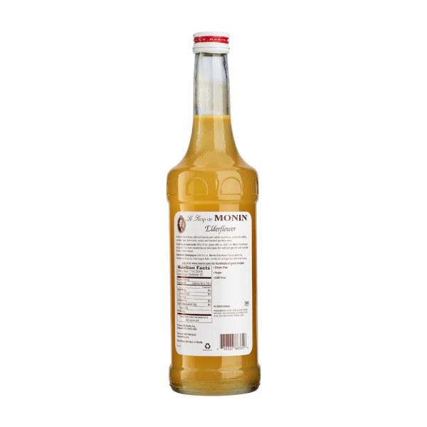 Monin Elderflower Syrup - Bottle (750mL) - Image 2