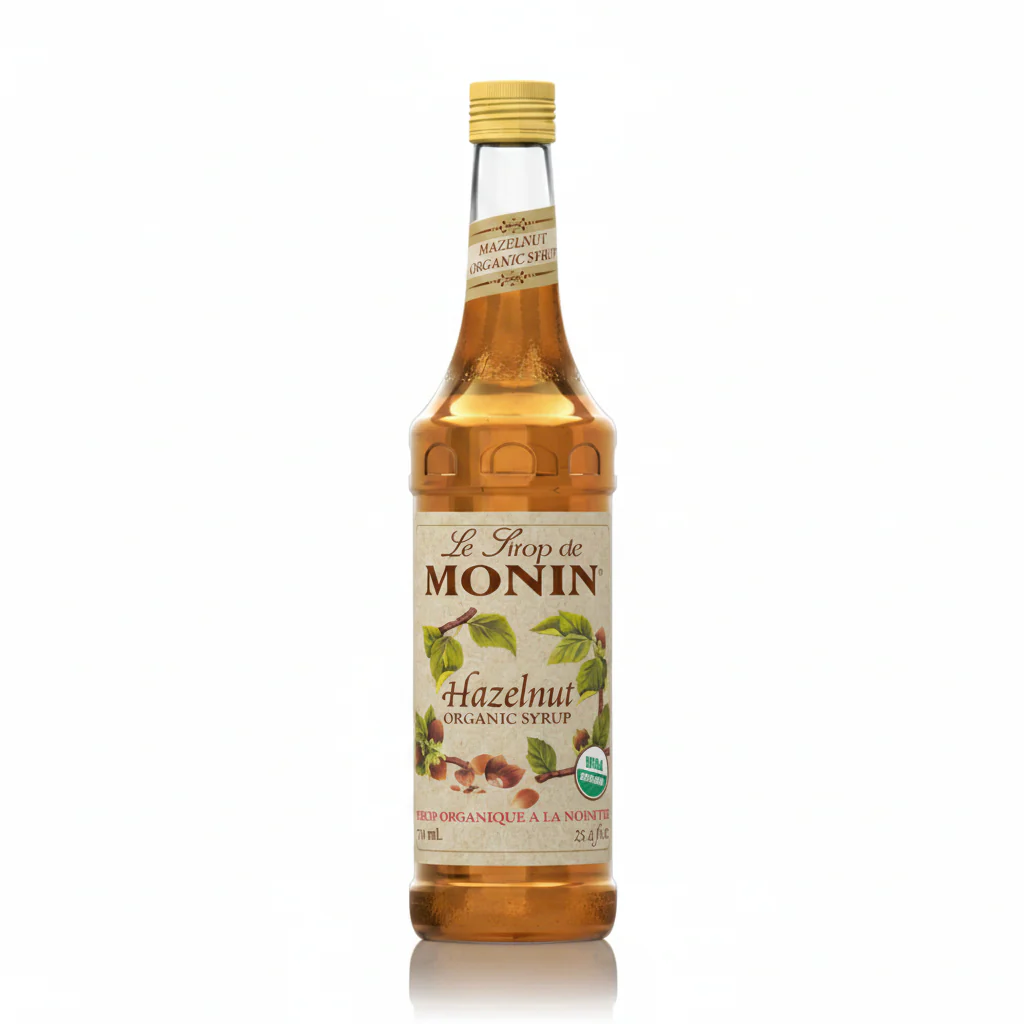 Monin Hazelnut Organic Syrup - Bottle (750mL)