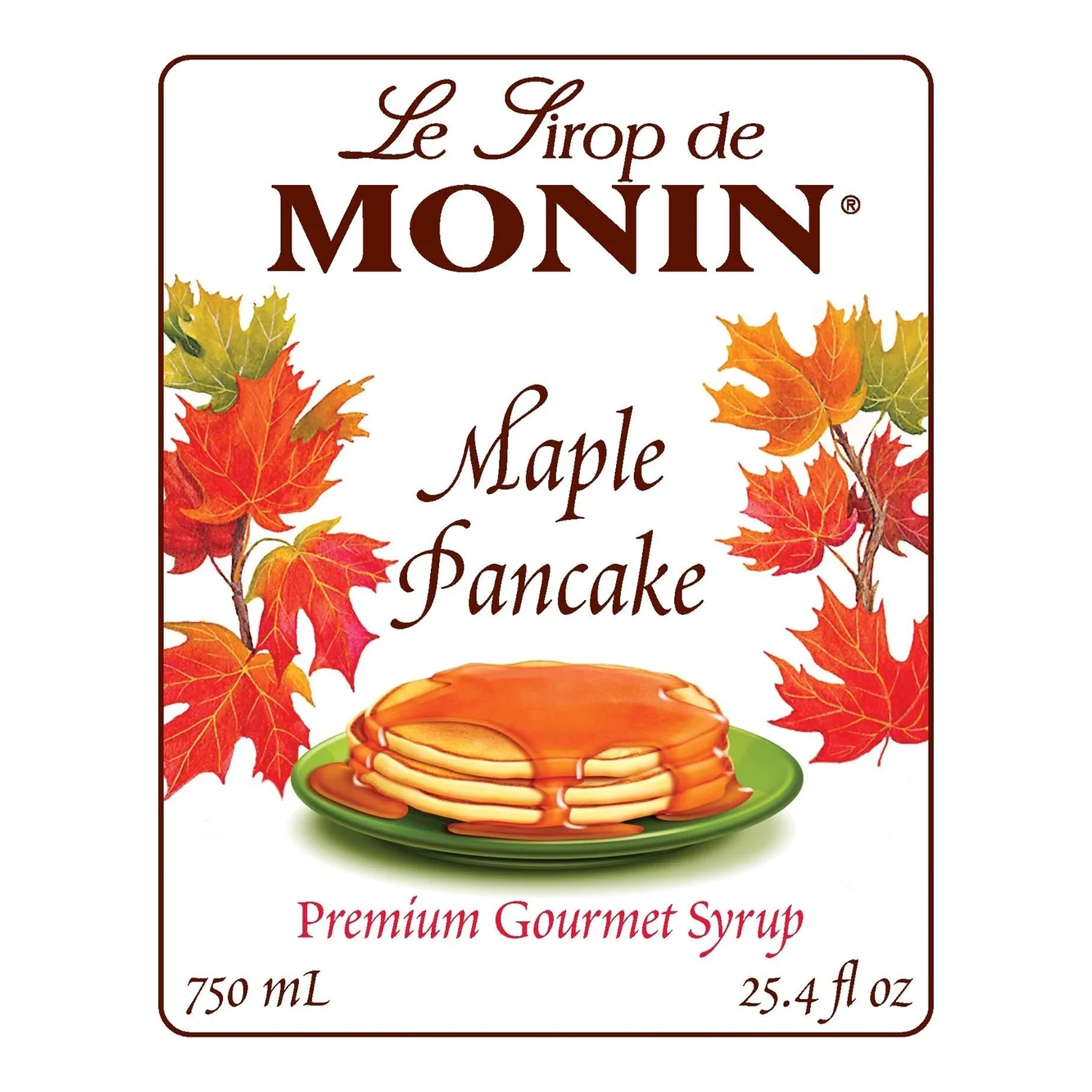 Monin Maple Pancake Syrup - Bottle (750mL) - Image 2