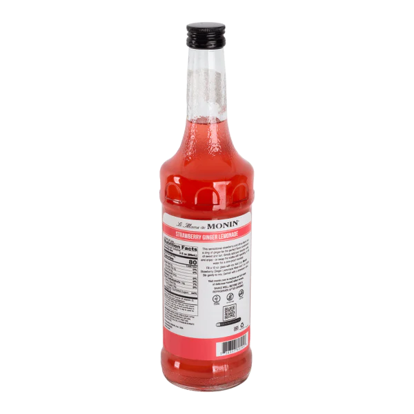Monin HomeCrafted Strawberry Ginger Lemonade Cocktail Mixer - Bottle (750mL) - Image 2