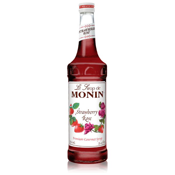 Monin Strawberry Rose Syrup - Bottle (750mL)