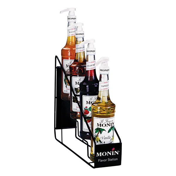 Monin Syrup Wire Rack, for 4 Bottles - 1 pc