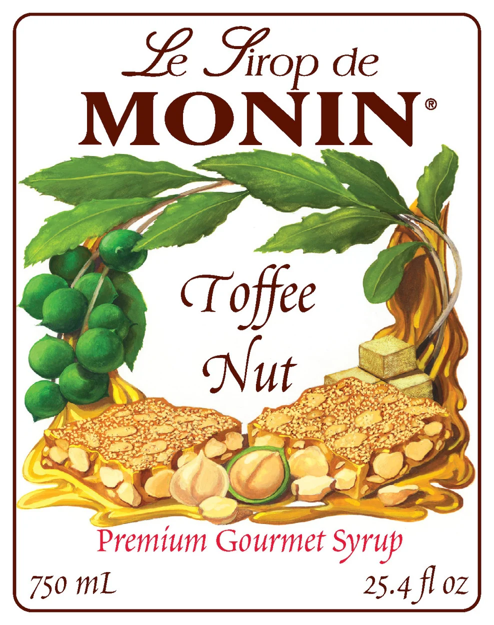 Monin Toffee Nut Syrup - Bottle (750mL) - Image 2