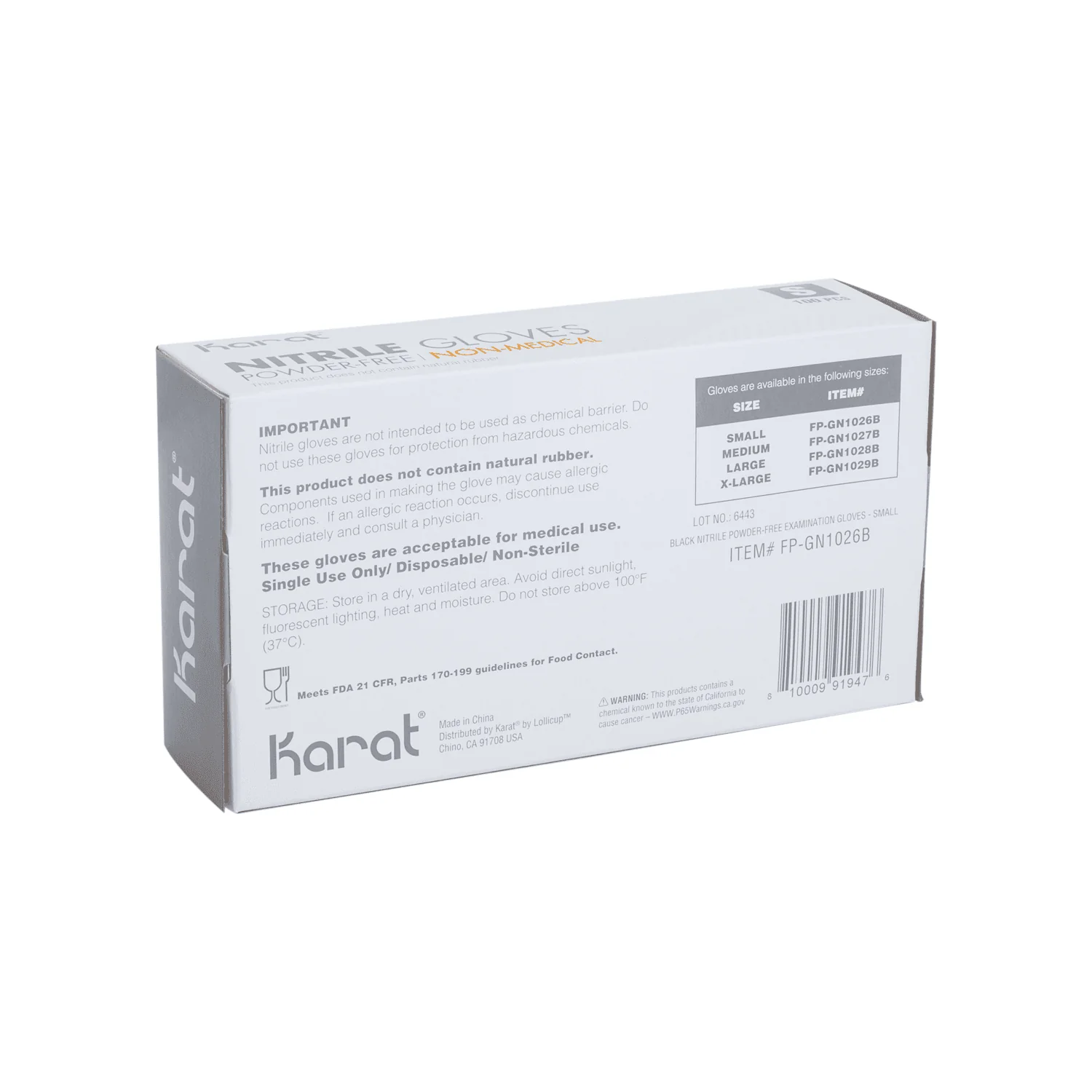 [1,000 ct] Nitrile Gloves | Latex-Free | Powder-Free | Black | Small - Image 7