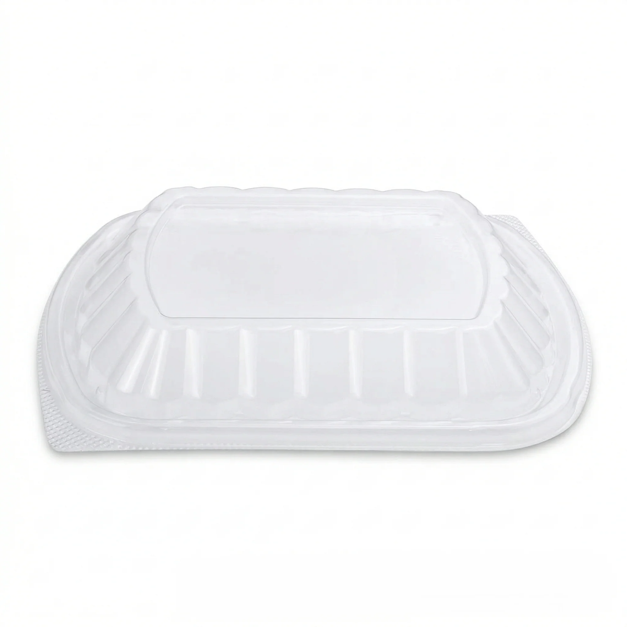 [300 ct] OPS Lid for 36 oz Microwaveable Take-Out Box | Clear - Image 2