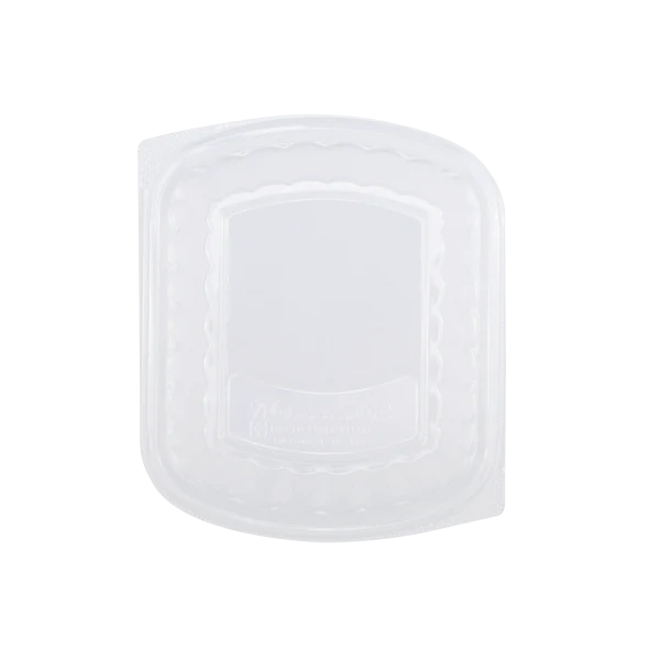 [300 ct] OPS Lid for 36 oz Microwaveable Take-Out Box | Clear - Image 4