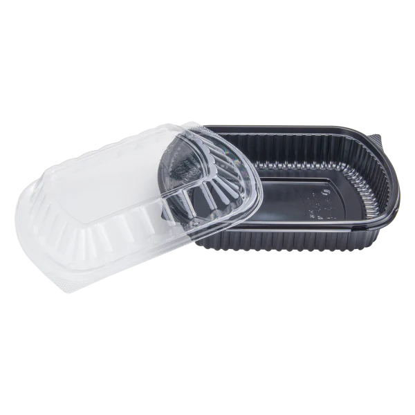 [300 ct] OPS Lid for 36 oz Microwaveable Take-Out Box | Clear - Image 5