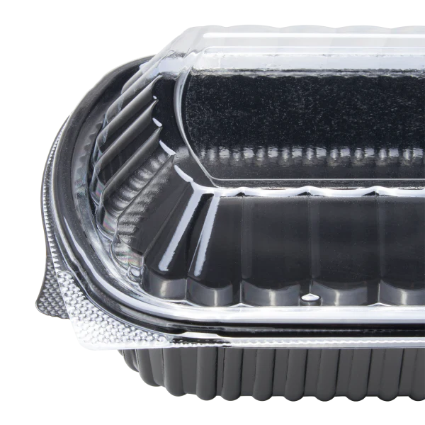 [300 ct] OPS Lid for 36 oz Microwaveable Take-Out Box | Clear - Image 7