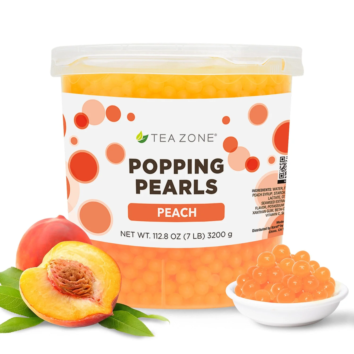 Peach POPPING PEARLS™ - Jar (7 lb)