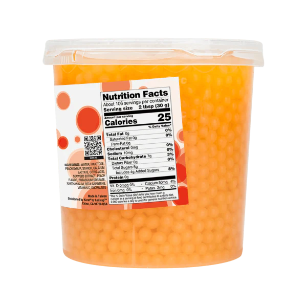 Peach POPPING PEARLS™ - Jar (7 lb) - Image 5