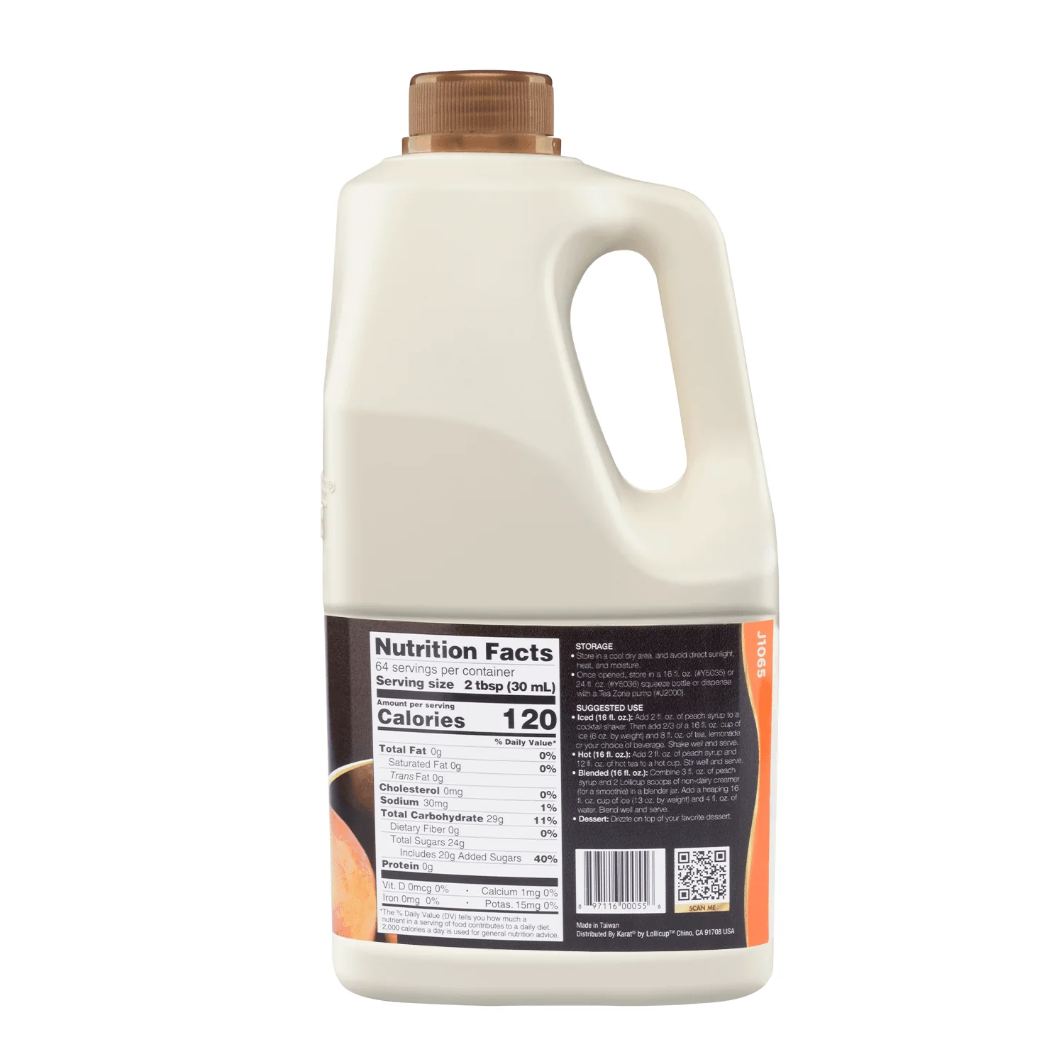 Peach Syrup - Bottle (64oz) - Image 4