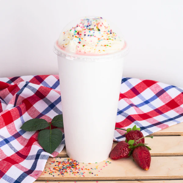 [600 ct] 32 oz Plastic Dome Cup Lids | PET | No Hole | 104.5 mm - Image 5