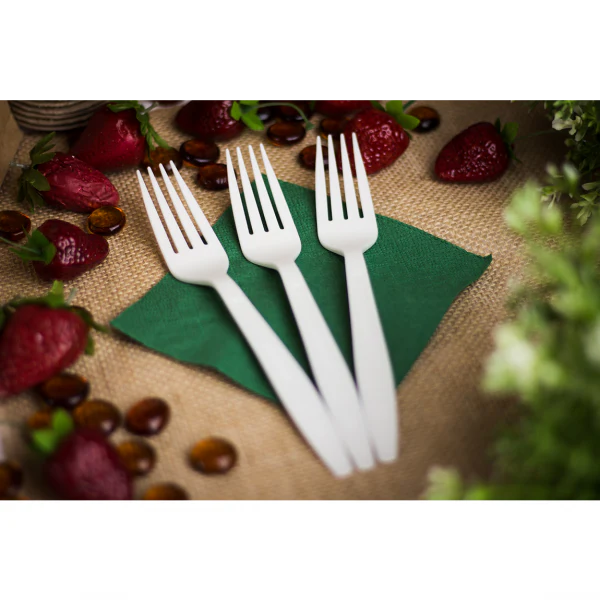 Karat Earth CPLA Heavy Weight Compostable Forks, Natural - 1,000 pcs - Image 8