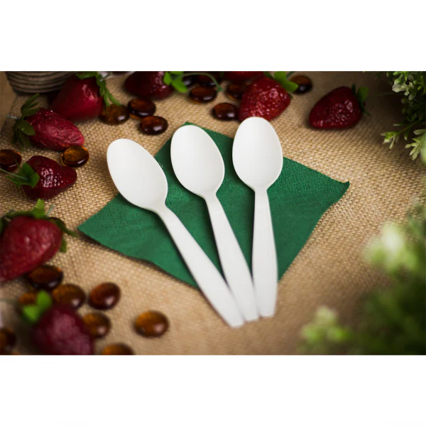 Karat Earth CPLA Heavy Weight Compostable Tea Spoons, Natural - 1,000 pcs - Image 7