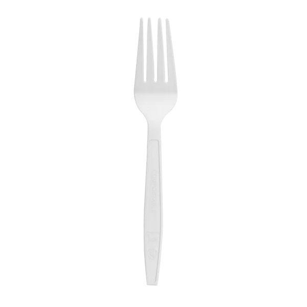 Karat Earth CPLA Medium-Heavy Weight Compostable Forks Bulk Box, Natural - 1,000 pcs - Image 2