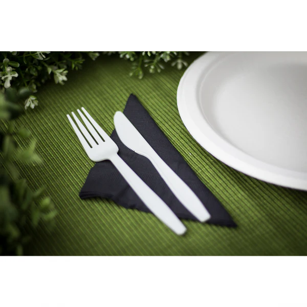 Karat Earth CPLA Medium-Heavy Weight Compostable Forks Bulk Box, Natural - 1,000 pcs - Image 6