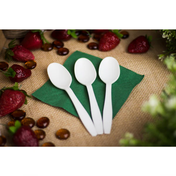 Karat Earth CPLA Medium-Heavy Weight Compostable Tea Spoons Bulk Box, Natural - 1,000 pcs - Image 8