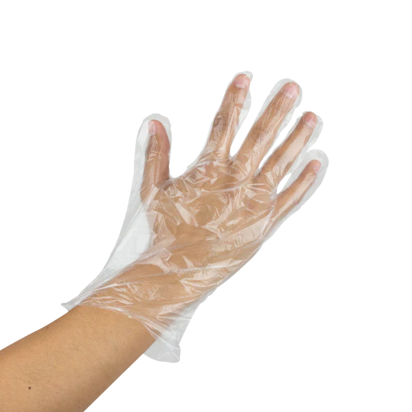 [2,000 ct] Poly Gloves | Clear | Large - Image 2