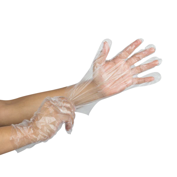 [2,000 ct] Poly Gloves | Clear | Large - Image 3