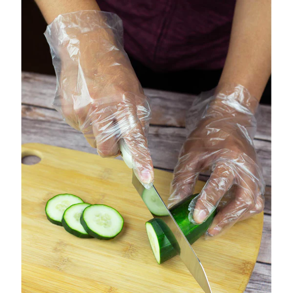 [2,000 ct] Poly Gloves | Clear | Large - Image 4
