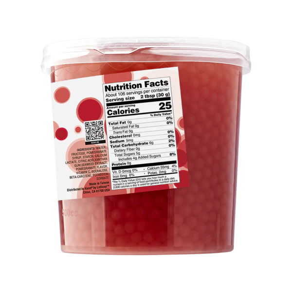 Pomegranate POPPING PEARLS™ - Jar (7 lb) - Image 4