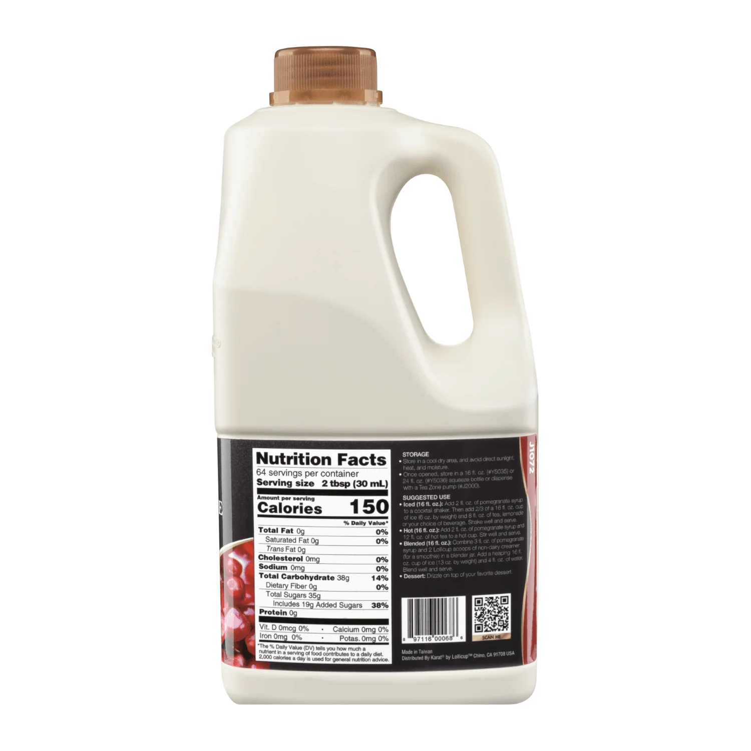 Pomegranate Syrup - Bottle (64oz) - Image 4