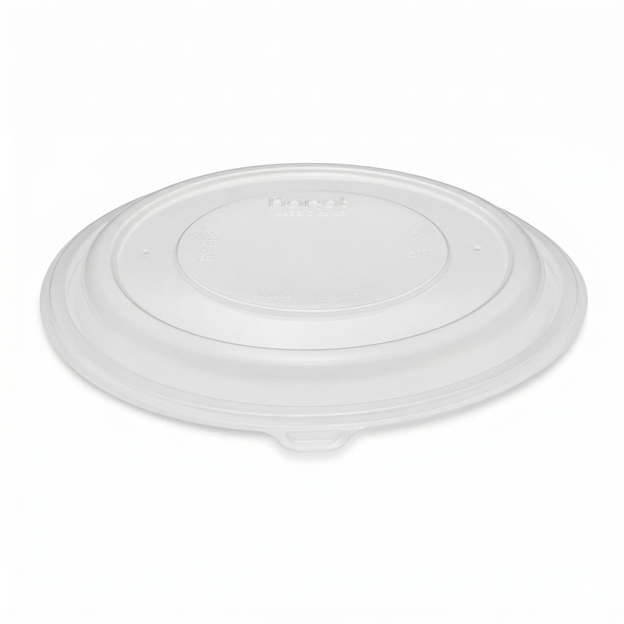 [150 ct] PP Lid for 32 & 48 oz PP Round Microwaveable Container, Translucent - Image 2