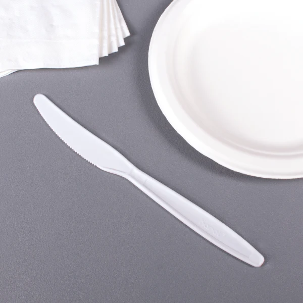 [1,000 ct] PP Plastic Extra Heavy Weight Knives, White - Image 4