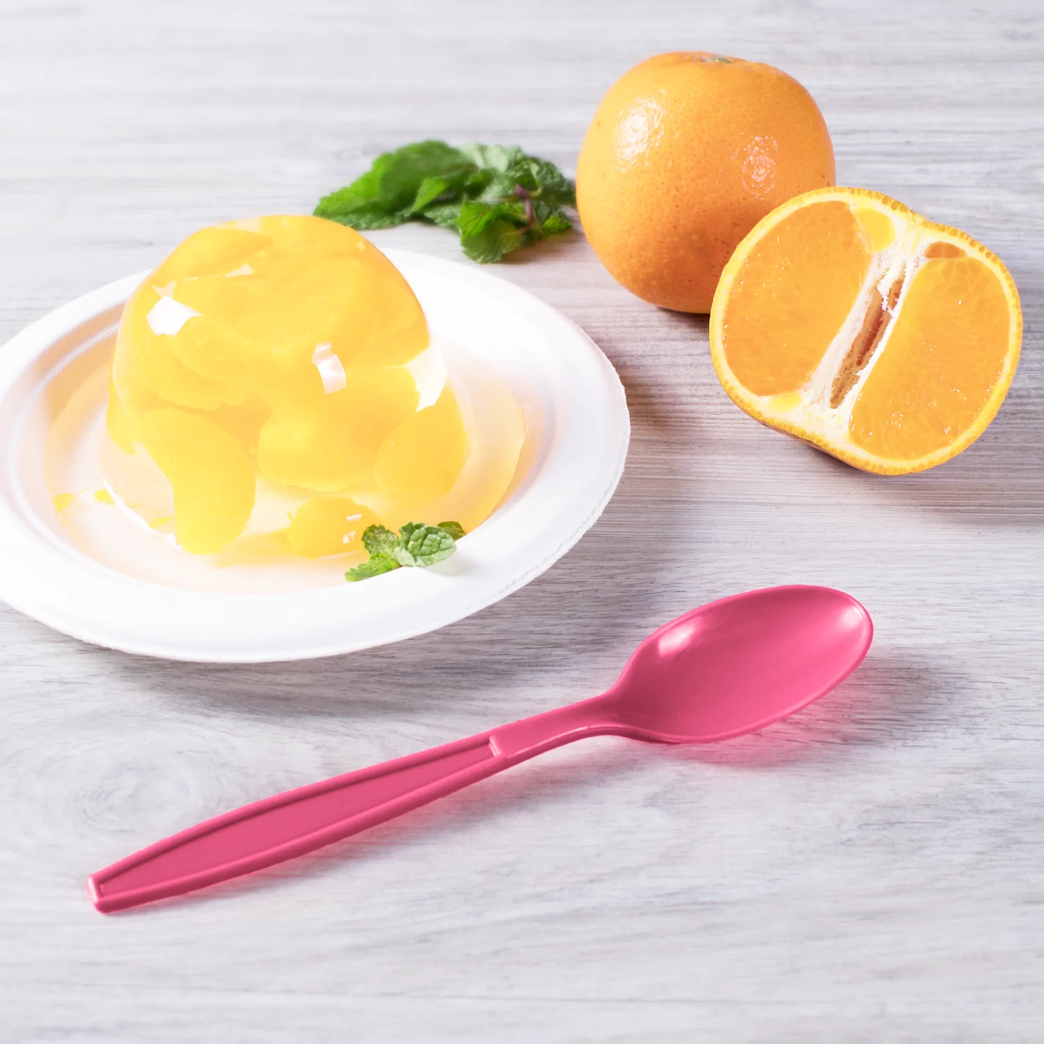 [1,000 ct] PP Plastic Extra Heavy Weight Tea Spoons, Pink - Image 4