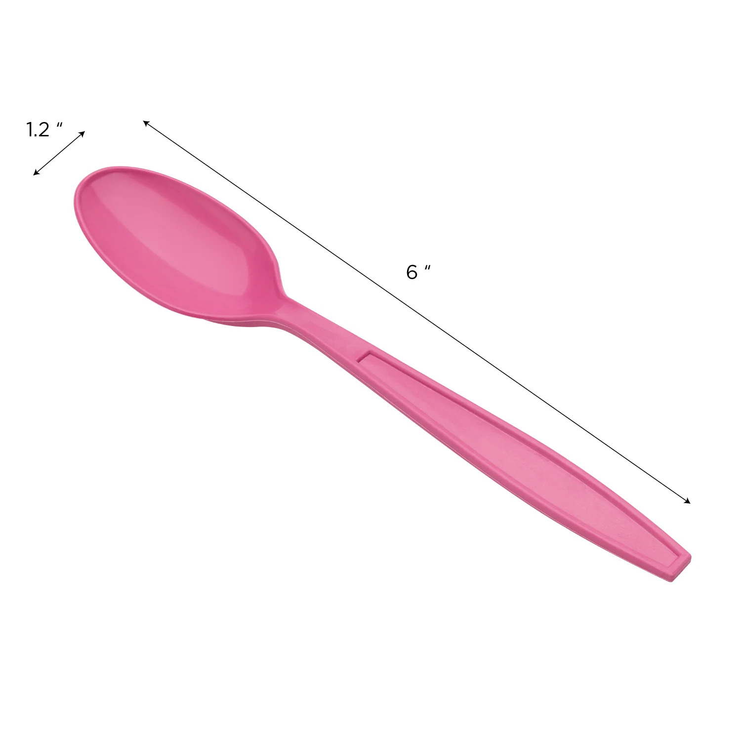 [1,000 ct] PP Plastic Extra Heavy Weight Tea Spoons, Pink - Image 5