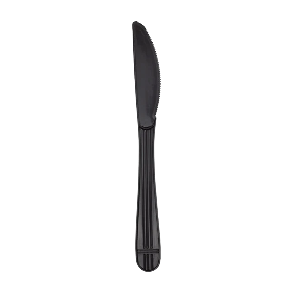 [1,000 ct] PP Plastic Premium Extra Heavy Weight Knives, Black - Image 2