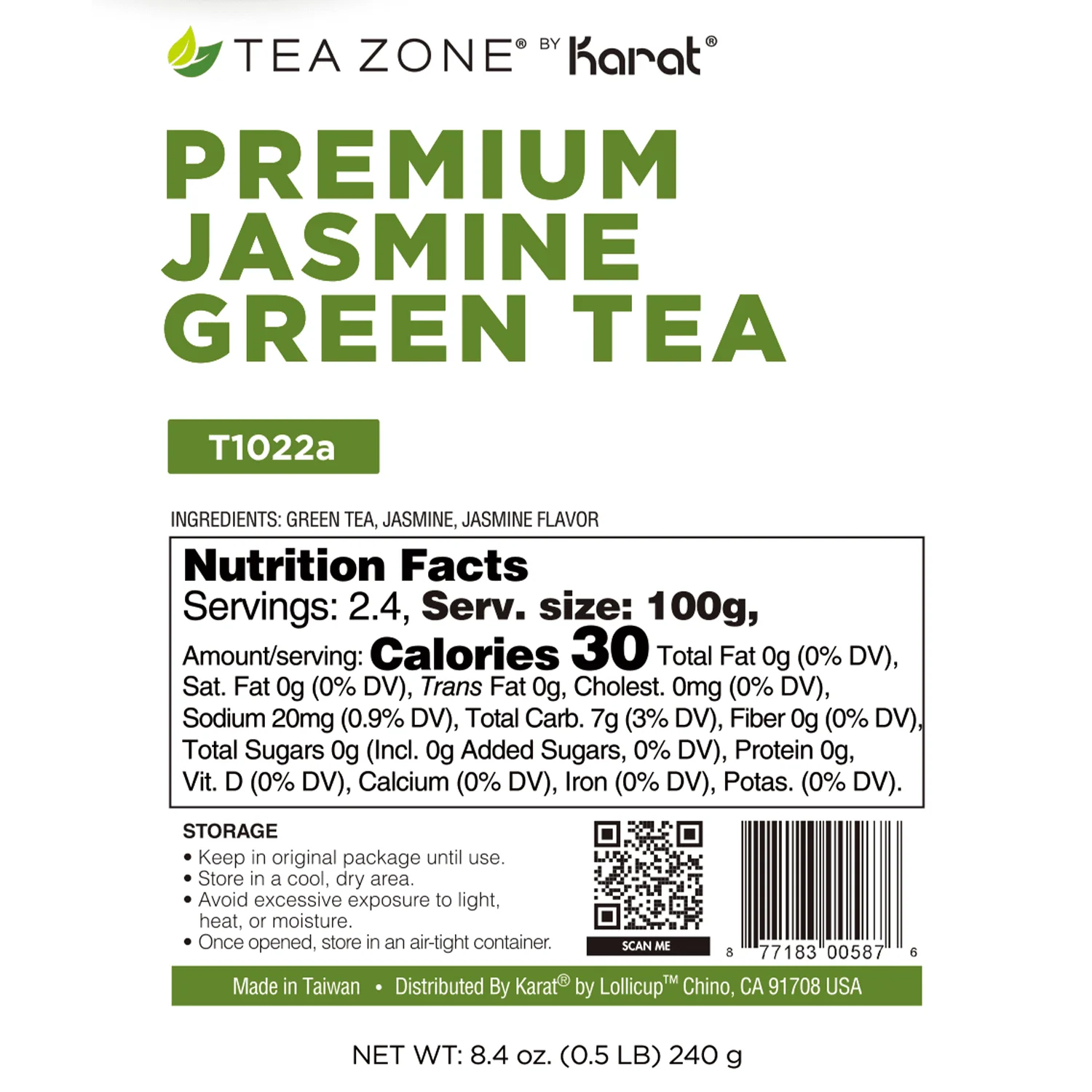 Premium Jasmine Green Tea Leaves - Case of 25 bags - Image 8