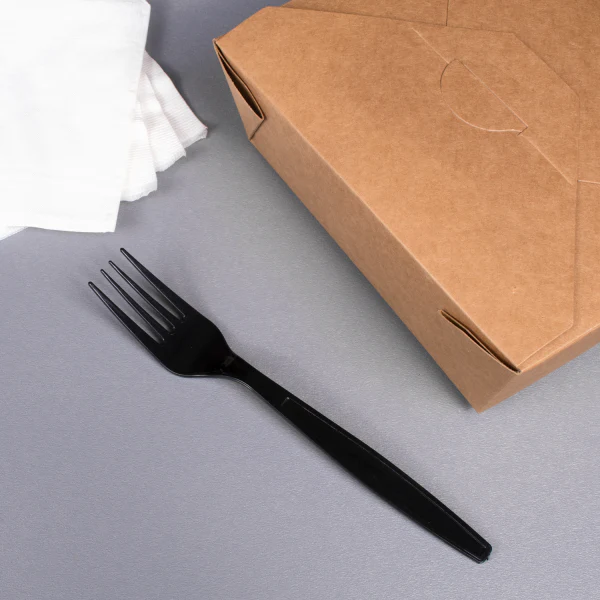[1,000 ct] PS Plastic Extra Heavy Weight Fork, Black - Image 4